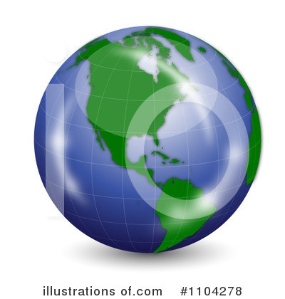 Royalty-Free (RF) Globe Clipart Illustration by vectorace - Stock Sample #1104278