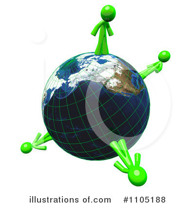 Royalty-Free (RF) Globe Clipart Illustration by Leo Blanchette - Stock Sample #1105188