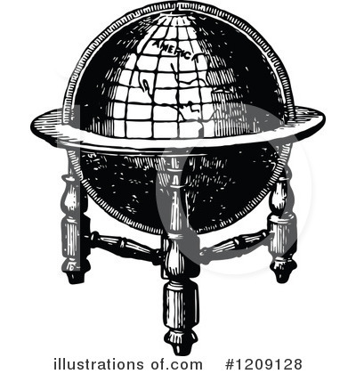 Globe Clipart #1209128 by Prawny Vintage