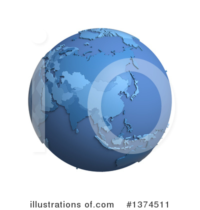Royalty-Free (RF) Globe Clipart Illustration by Michael Schmeling - Stock Sample #1374511