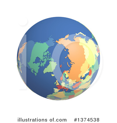 Royalty-Free (RF) Globe Clipart Illustration by Michael Schmeling - Stock Sample #1374538