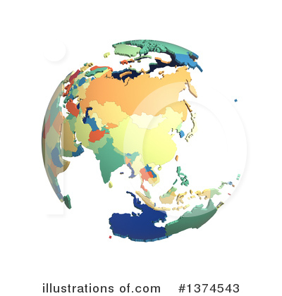 Royalty-Free (RF) Globe Clipart Illustration by Michael Schmeling - Stock Sample #1374543