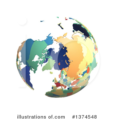 Royalty-Free (RF) Globe Clipart Illustration by Michael Schmeling - Stock Sample #1374548
