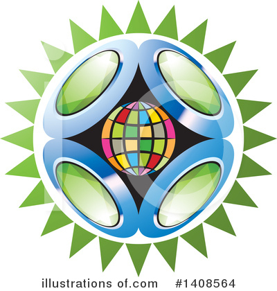 Royalty-Free (RF) Globe Clipart Illustration by Lal Perera - Stock Sample #1408564