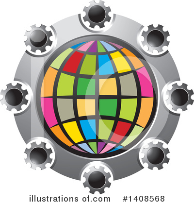 Royalty-Free (RF) Globe Clipart Illustration by Lal Perera - Stock Sample #1408568