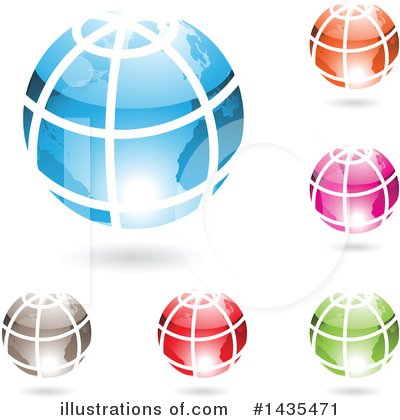 Royalty-Free (RF) Globe Clipart Illustration by cidepix - Stock Sample #1435471