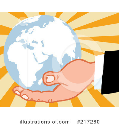Royalty-Free (RF) Globe Clipart Illustration by Hit Toon - Stock Sample #217280
