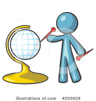 Royalty-Free (RF) Globe Clipart Illustration by Leo Blanchette - Stock Sample #220028