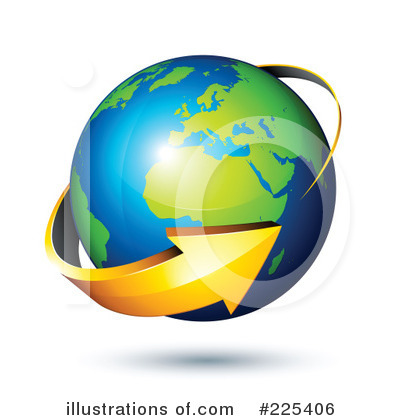 Royalty-Free (RF) Globe Clipart Illustration by beboy - Stock Sample #225406