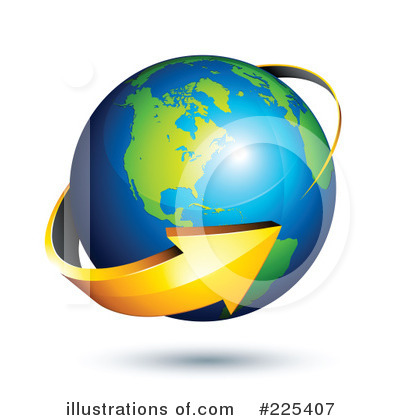 Royalty-Free (RF) Globe Clipart Illustration by beboy - Stock Sample #225407