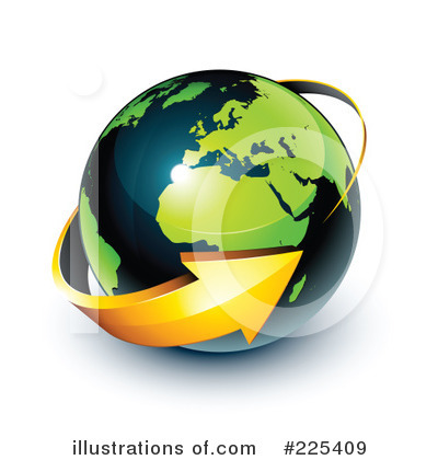 Royalty-Free (RF) Globe Clipart Illustration by beboy - Stock Sample #225409