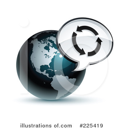 Royalty-Free (RF) Globe Clipart Illustration by beboy - Stock Sample #225419