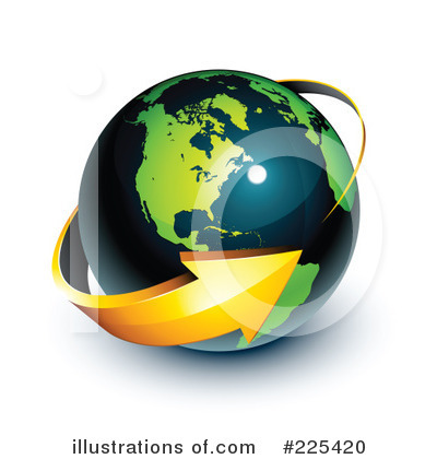 Royalty-Free (RF) Globe Clipart Illustration by beboy - Stock Sample #225420