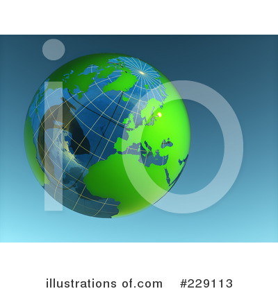 Royalty-Free (RF) Globe Clipart Illustration by chrisroll - Stock Sample #229113