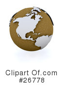 Globe Clipart #26778 by KJ Pargeter