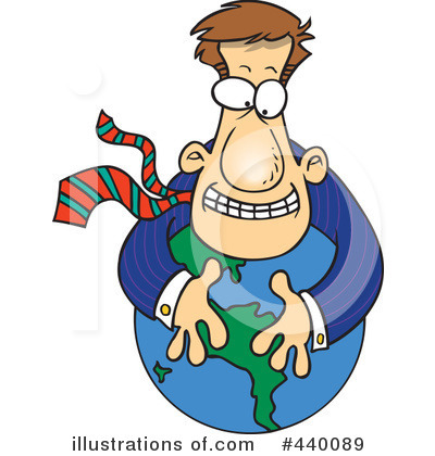 Royalty-Free (RF) Globe Clipart Illustration by toonaday - Stock Sample #440089