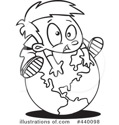 Royalty-Free (RF) Globe Clipart Illustration by toonaday - Stock Sample #440098