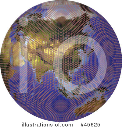 Royalty-Free (RF) Globe Clipart Illustration by Michael Schmeling - Stock Sample #45625