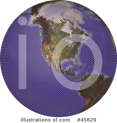Royalty-Free (RF) Globe Clipart Illustration by Michael Schmeling - Stock Sample #45629