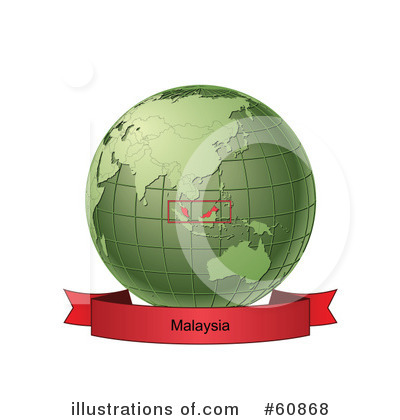 Royalty-Free (RF) Globe Clipart Illustration by Michael Schmeling - Stock Sample #60868
