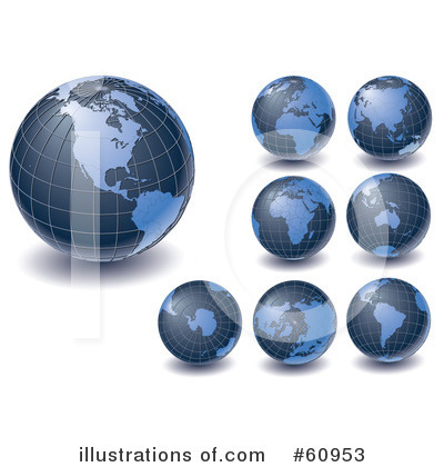 Royalty-Free (RF) Globe Clipart Illustration by Michael Schmeling - Stock Sample #60953