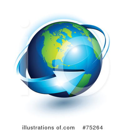 Royalty-Free (RF) Globe Clipart Illustration by beboy - Stock Sample #75264