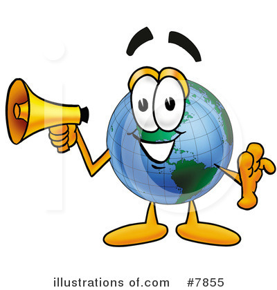Royalty-Free (RF) Globe Clipart Illustration by Mascot Junction - Stock Sample #7855
