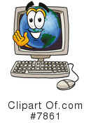 Globe Clipart #7861 by Mascot Junction