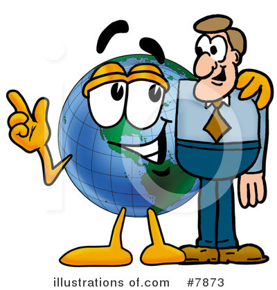 Royalty-Free (RF) Globe Clipart Illustration by Mascot Junction - Stock Sample #7873
