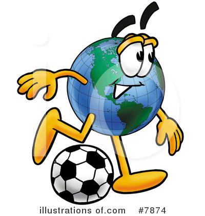 Royalty-Free (RF) Globe Clipart Illustration by Mascot Junction - Stock Sample #7874