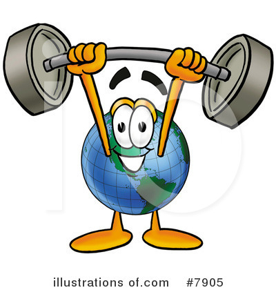Royalty-Free (RF) Globe Clipart Illustration by Mascot Junction - Stock Sample #7905