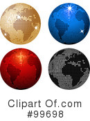 Globes Clipart #99698 by elaineitalia