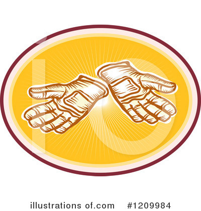 Royalty-Free (RF) Gloves Clipart Illustration by patrimonio - Stock Sample #1209984