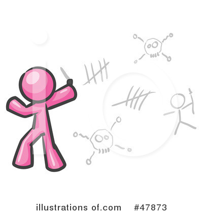 Pink Design Mascot Clipart #47873 by Leo Blanchette