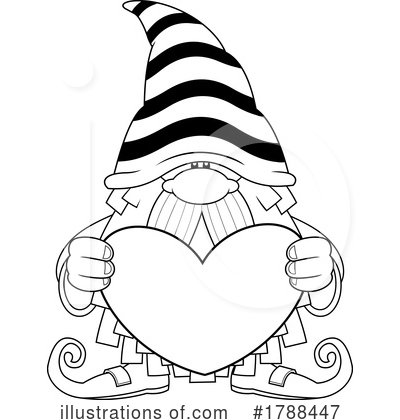 Royalty-Free (RF) Gnome Clipart Illustration by Hit Toon - Stock Sample #1788447