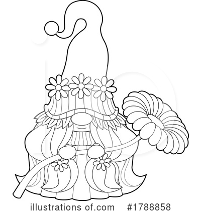 Royalty-Free (RF) Gnome Clipart Illustration by Hit Toon - Stock Sample #1788858