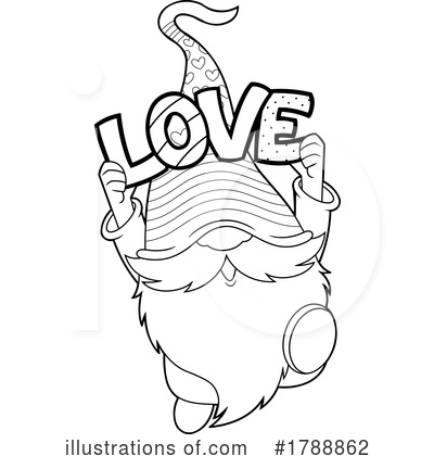 Royalty-Free (RF) Gnome Clipart Illustration by Hit Toon - Stock Sample #1788862