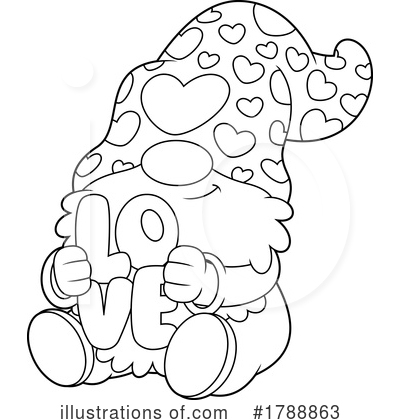 Royalty-Free (RF) Gnome Clipart Illustration by Hit Toon - Stock Sample #1788863