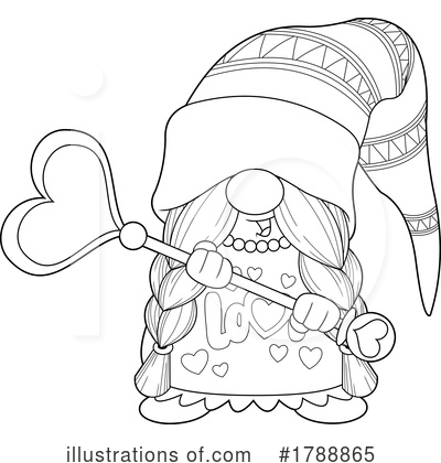 Royalty-Free (RF) Gnome Clipart Illustration by Hit Toon - Stock Sample #1788865