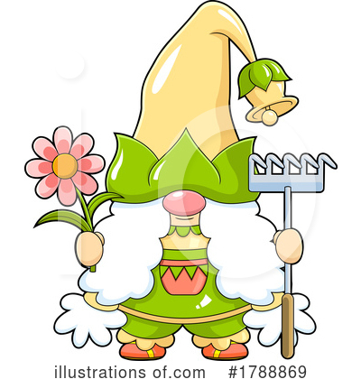 Royalty-Free (RF) Gnome Clipart Illustration by Hit Toon - Stock Sample #1788869