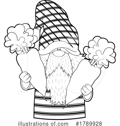 Royalty-Free (RF) Gnome Clipart Illustration by Hit Toon - Stock Sample #1789928