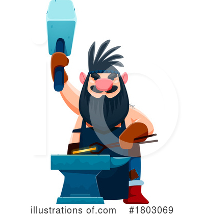Royalty-Free (RF) Gnome Clipart Illustration by Vector Tradition SM - Stock Sample #1803069
