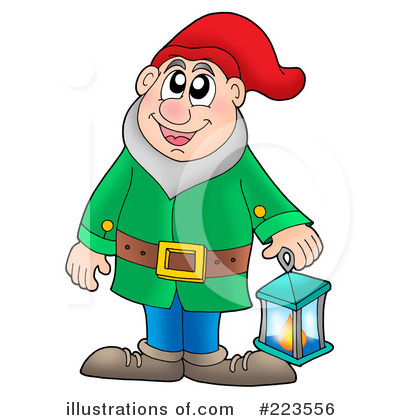 Royalty-Free (RF) Gnome Clipart Illustration by visekart - Stock Sample #223556