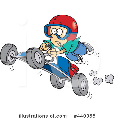Royalty-Free (RF) Go Kart Clipart Illustration by toonaday - Stock Sample #440055