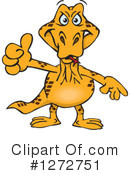 Goanna Clipart #1272751 by Dennis Holmes Designs