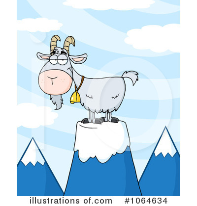 Royalty-Free (RF) Goat Clipart Illustration by Hit Toon - Stock Sample #1064634
