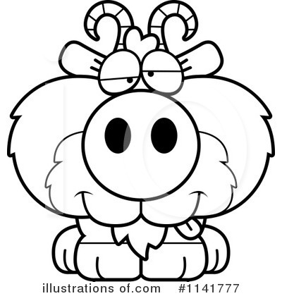 Royalty-Free (RF) Goat Clipart Illustration by Cory Thoman - Stock Sample #1141777