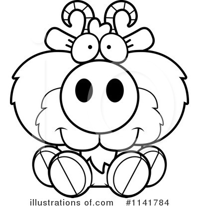 Royalty-Free (RF) Goat Clipart Illustration by Cory Thoman - Stock Sample #1141784