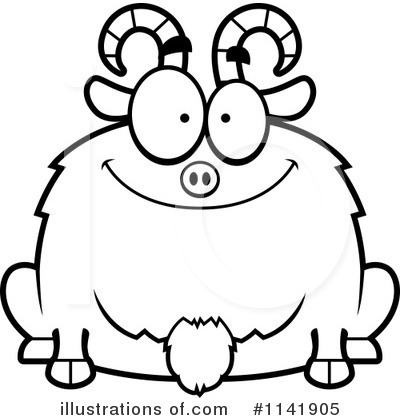 Royalty-Free (RF) Goat Clipart Illustration by Cory Thoman - Stock Sample #1141905