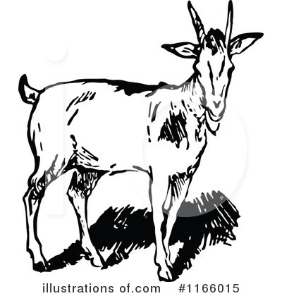 Royalty-Free (RF) Goat Clipart Illustration by Prawny Vintage - Stock Sample #1166015